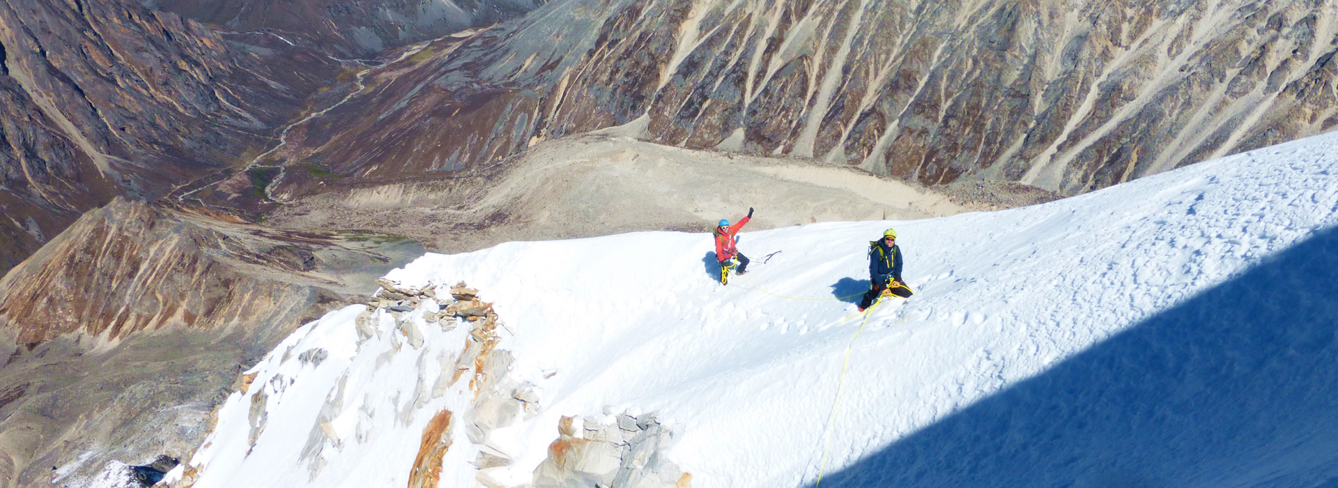 Climbing in Gonggashan