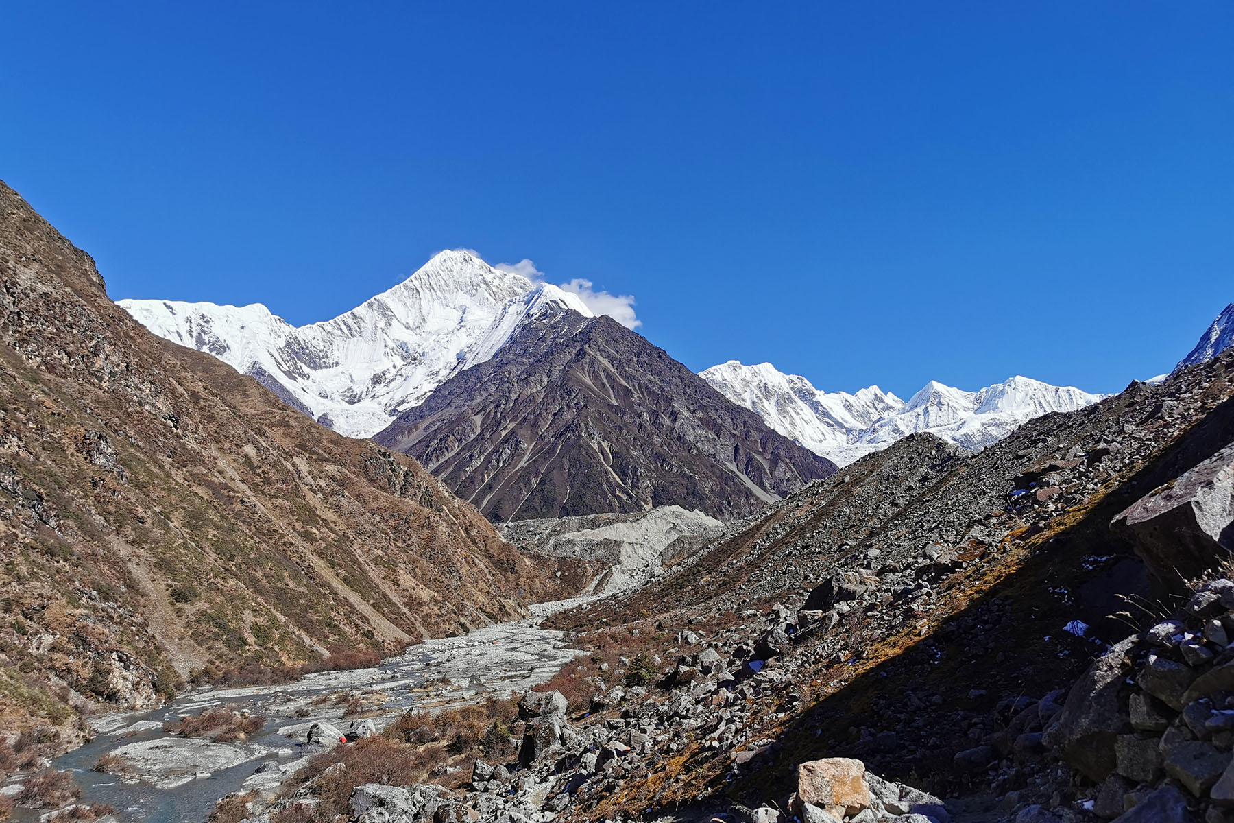 Minya Konka South Where the Main Peak Mt. Gongga(7556-m) Is Located