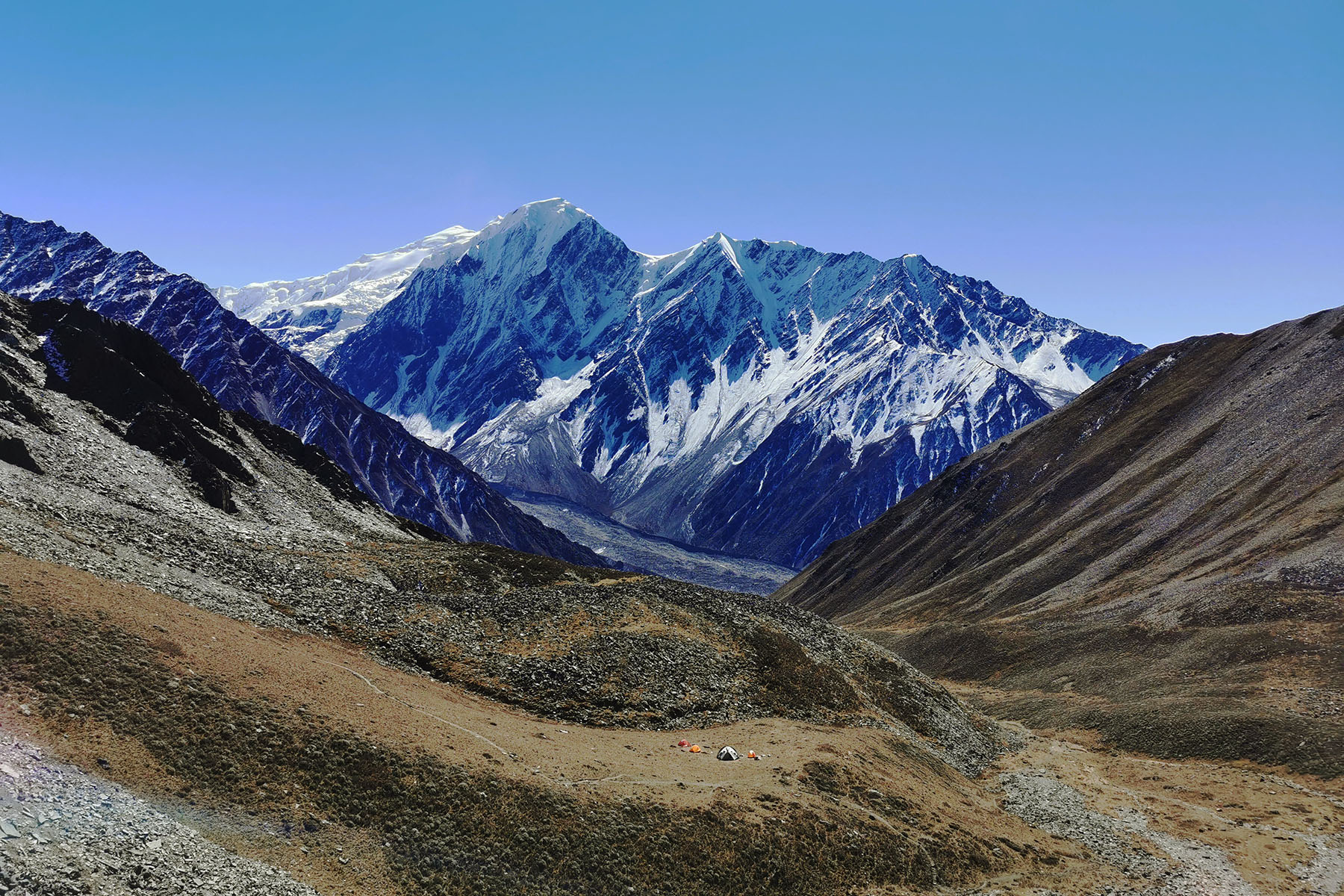 Minya Konka South Where the Main Peak Mt. Gongga(7556-m) Is Located