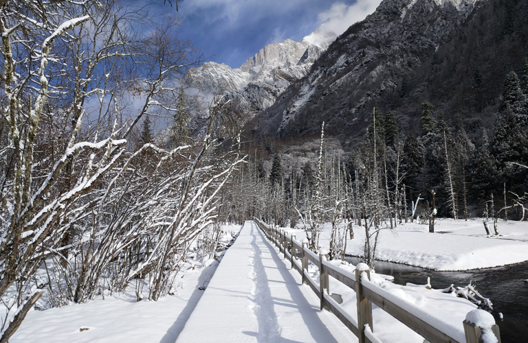 Middle January at Changpinggou Valley Mt. Siguniang