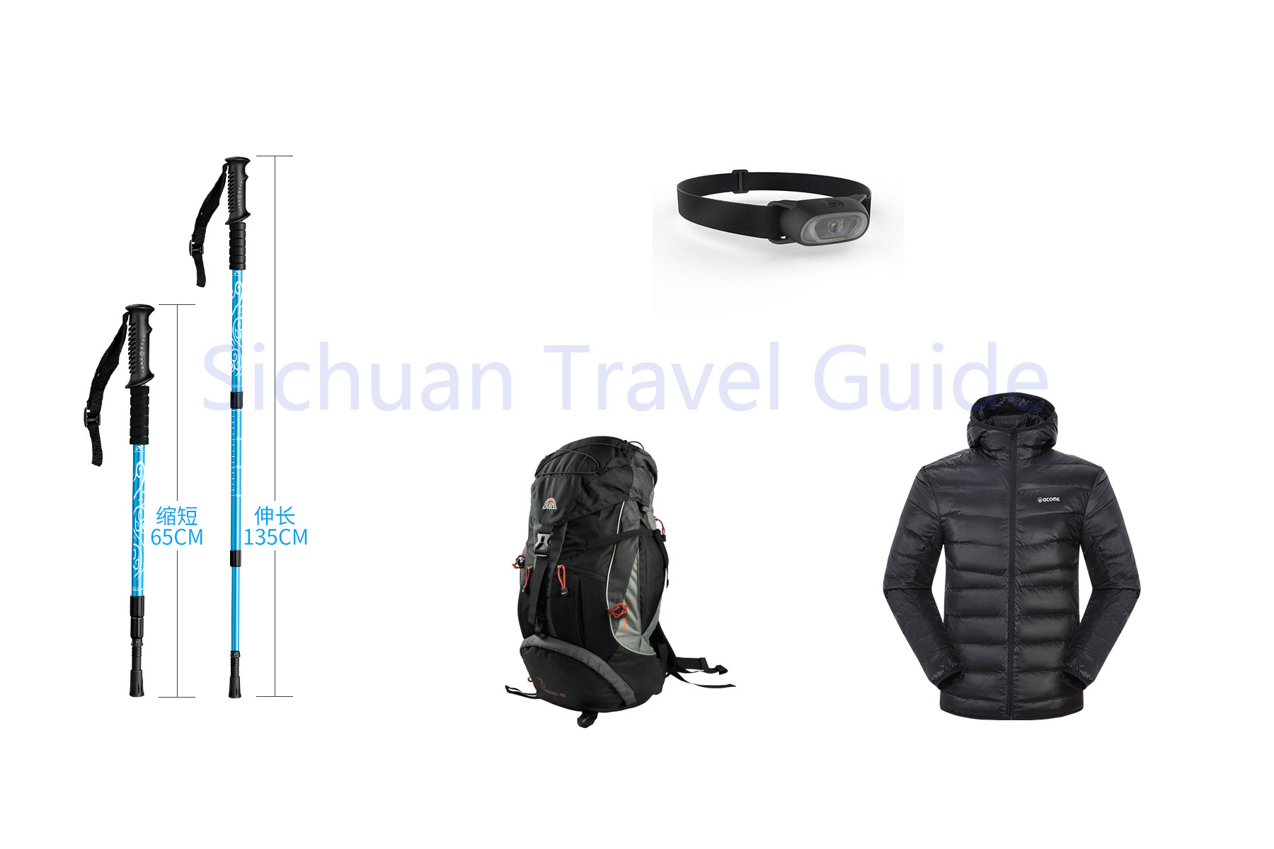 Sichuan Hiking Camping Grears Rental