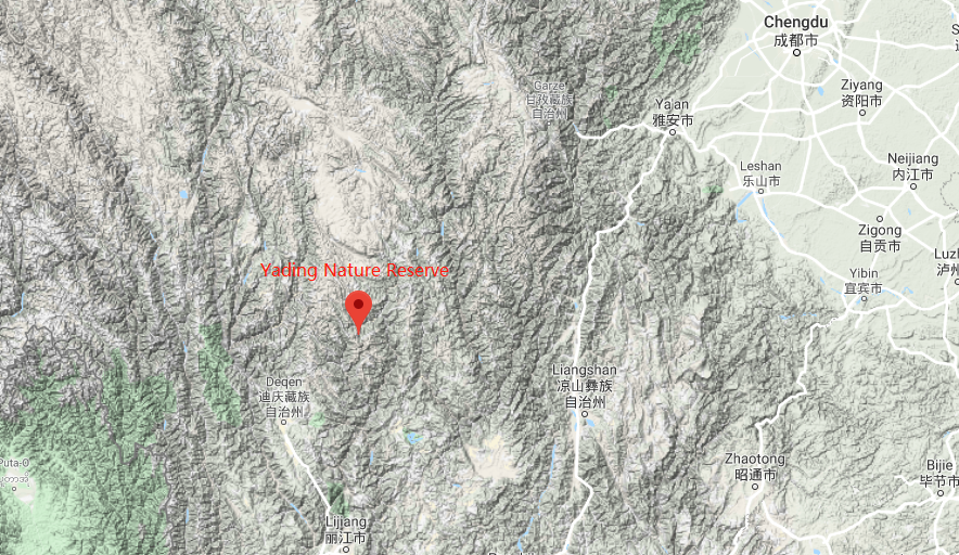 Daocheng Yading Location Map