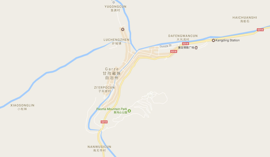 Kangding Travel Map