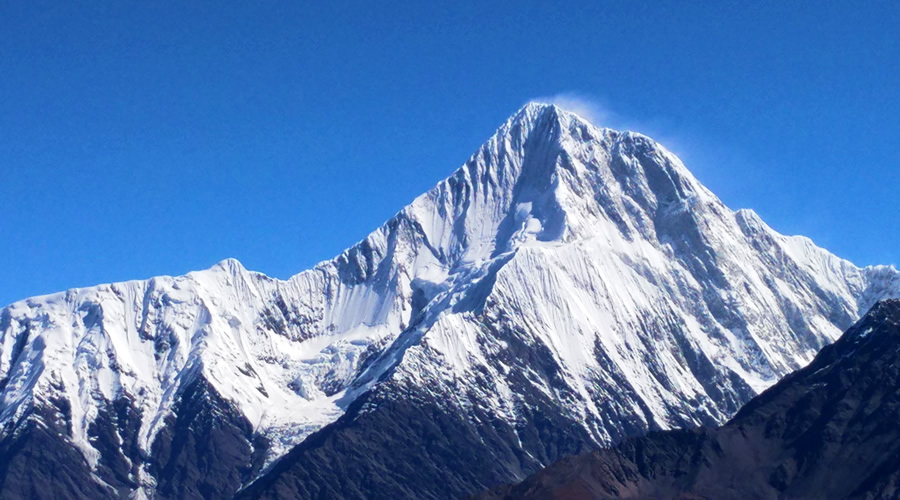 Mount Gongga from Tsemed Pass