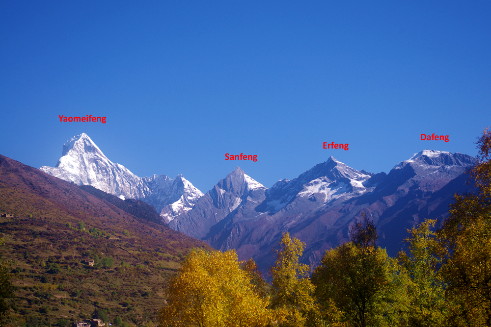 Mt. Dafeng, Mt. Erfeng and Mt. Sanfeng